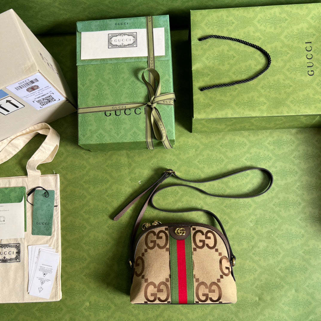 gg Ophidia Jumbo gg Small Shoulder Bag Brown For Women, Women’s Bags 9.3in/24cm gg ‎‎499621 UKMIG 2570