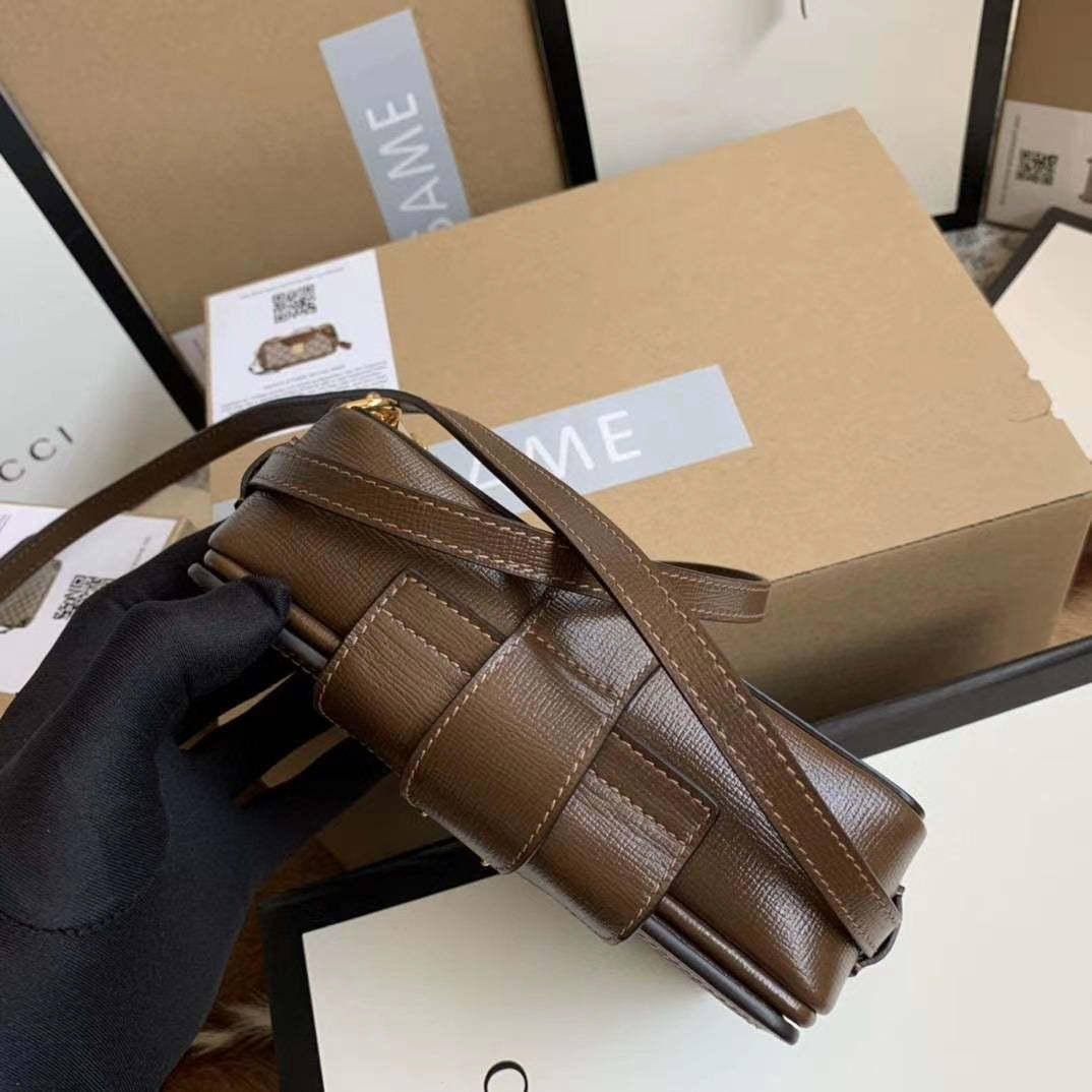 gg Mini Bag With Clasp Closure Beige/Ebony gg Supreme Canvas For Women 7.1in/18cm gg 614368 92TCG 8563