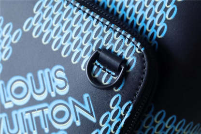 LV Racer Damier Spray Blue For Men, Backpacks 16in/41cm LV��