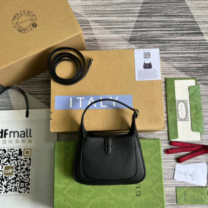 gg Jackie 1961 Mini Shoulder Bag Black For Women, Women’s Bags 7.5in/19cm gg ‎637091 10O0G 1000