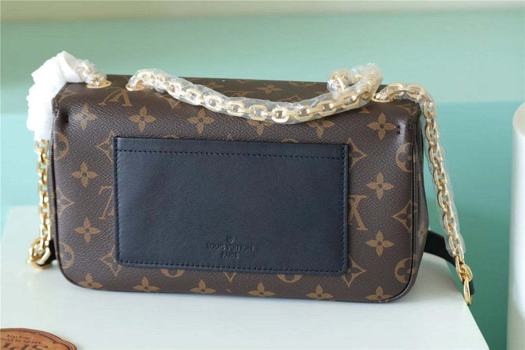 LV Marceau Monogram Canvas Black For Women,  Shoulder and Crossbody Bags 9.6in/24.5cm LV M46126