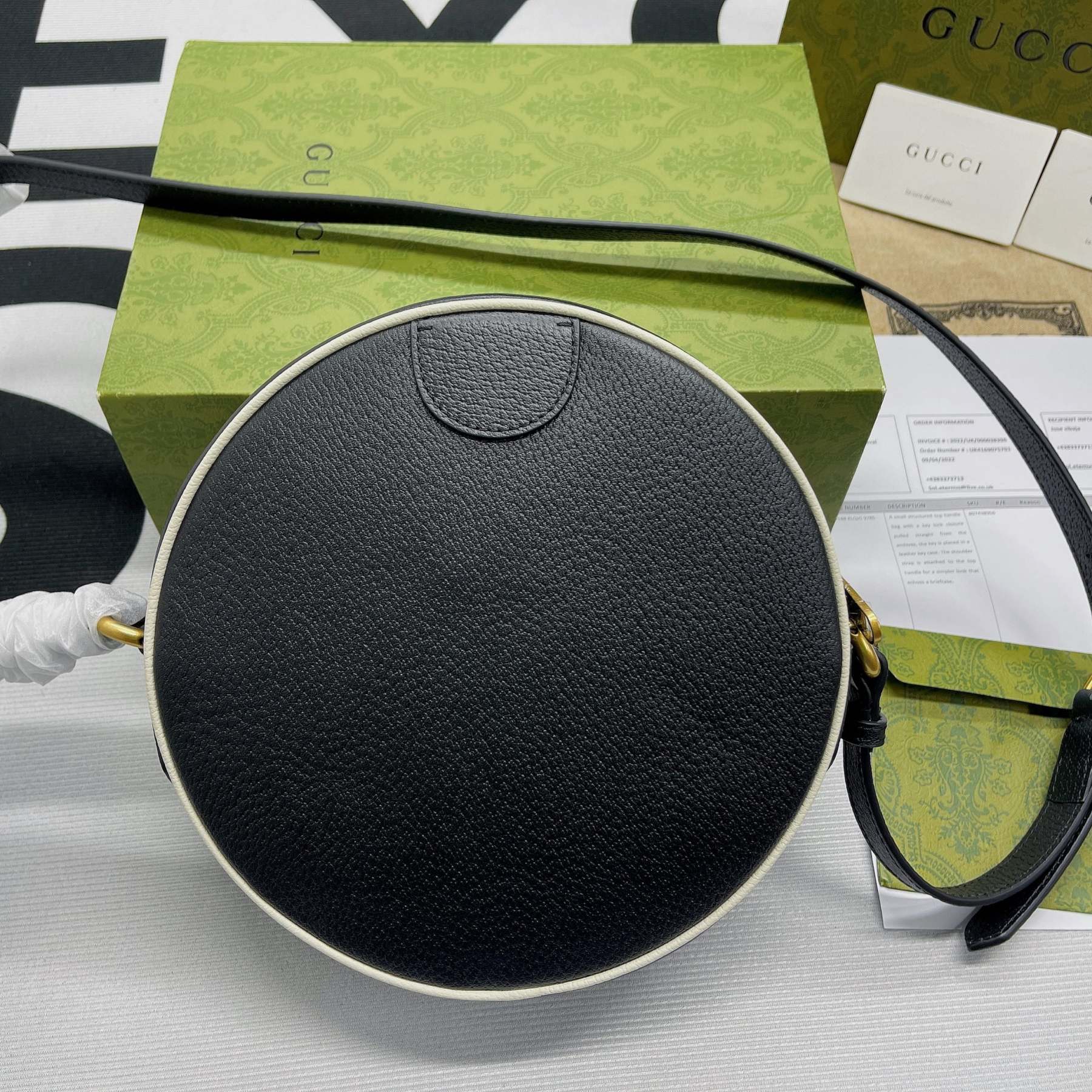 gg x Adidas Ophidia Shoulder Bag Black For Women, Women’s Bags 8.6in/22cm gg 