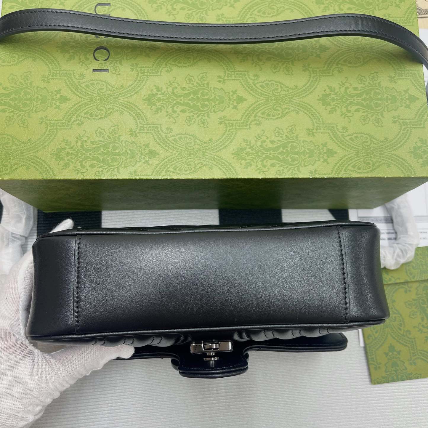 gg Marmont Matelasse Mini Bag Black For Women, Women’s Bags 8.5in/22cm gg