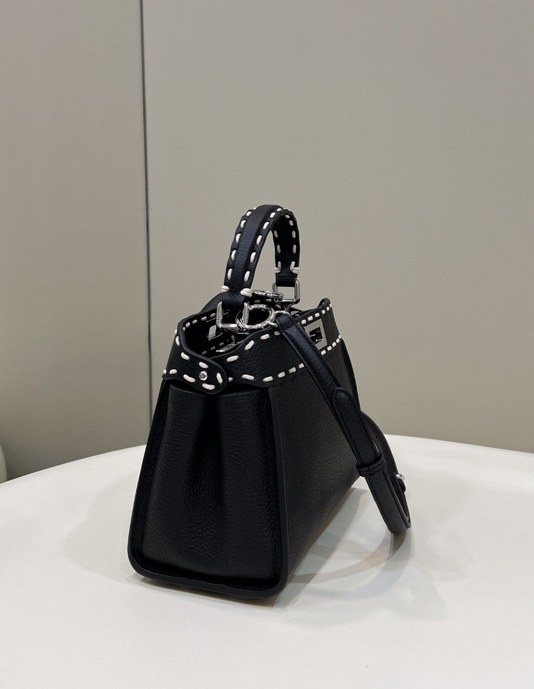 FI Peekaboo Small Black Bag For Woman 23cm/9in