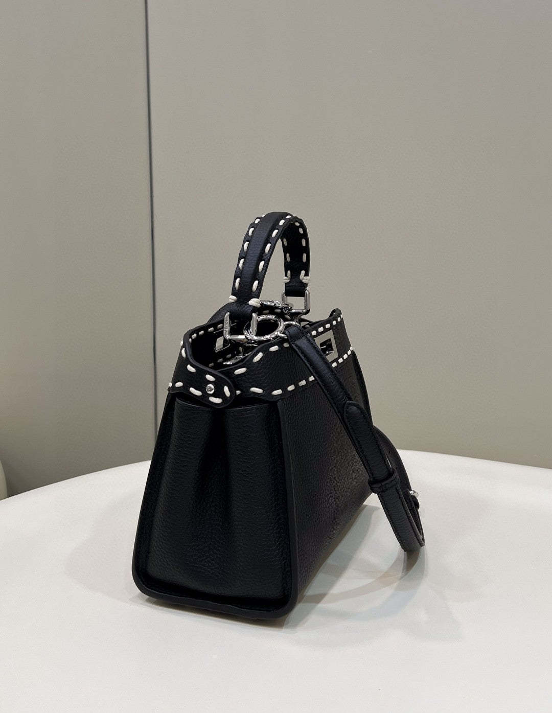 FI Peekaboo Small Black Bag For Woman 23cm/9in