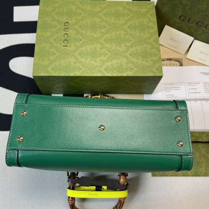 gg Diana Small Tote Bag Green For Women, Women’s Bags 11in/27cm gg ‎