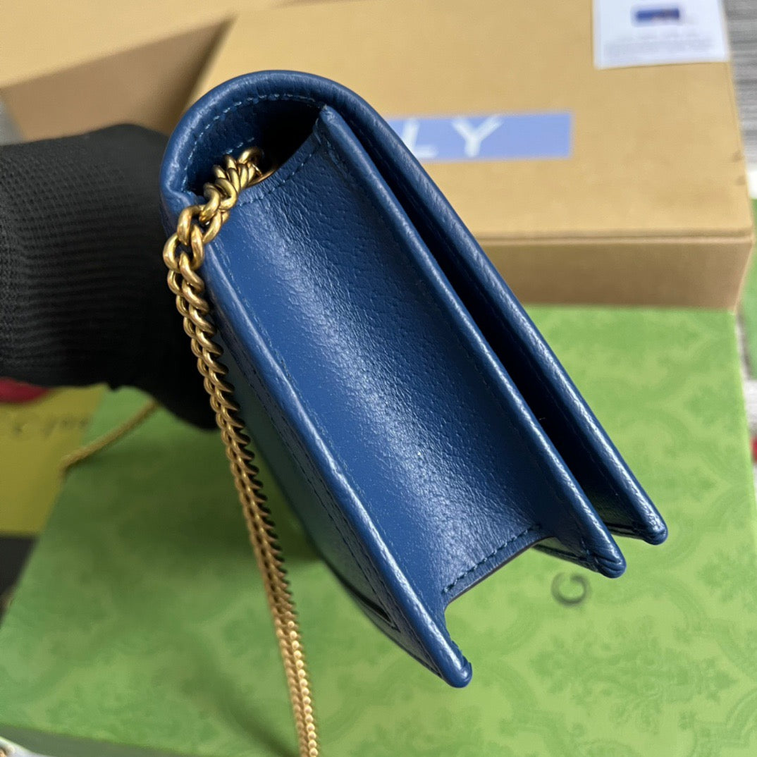 gg Diana Mini Bag With Bamboo Blue For Women, Women’s Bags 7.5in/19cm gg