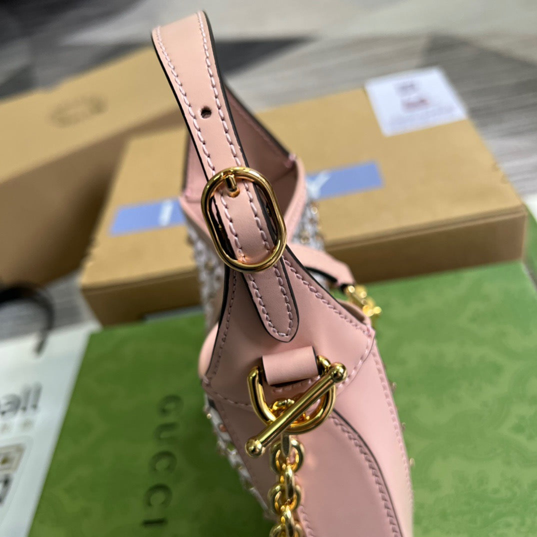 gg Jackie 1961 Mini Shoulder Bag Light Pink For Women, Women’s Bags 7.5in/19cm gg