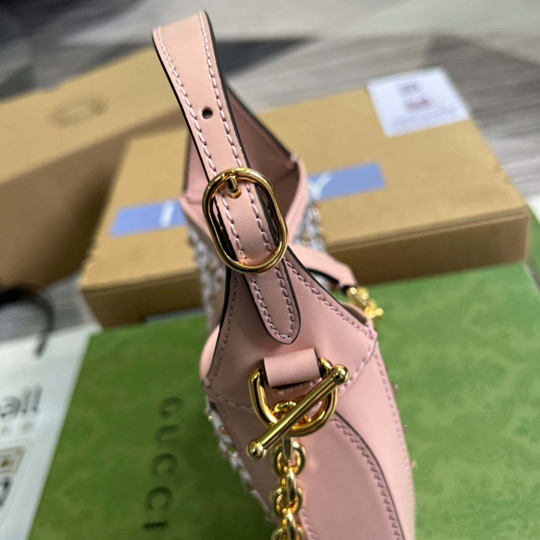 gg Jackie 1961 Mini Shoulder Bag Light Pink For Women, Women’s Bags 7.5in/19cm gg