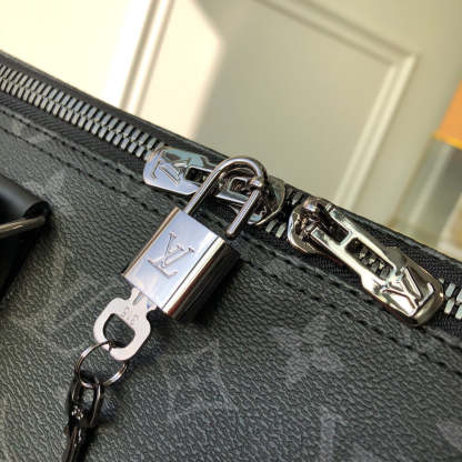 LV Keepall Bandouliere 55 Monogram Eclipse Canvas For Men, Bags, Travel Bags 21.7in/55cm LV M40605
