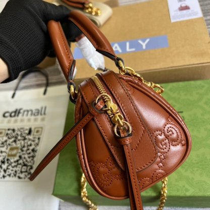 gg Matelassé Top Handle Bag Red For Women, Women’s Bags 7.5in/19cm gg