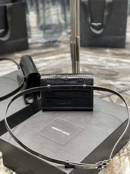 YSSL Kate Belt Bag Light Black For Women, Women’s Bags 7in/18cm YSL