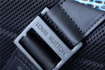 LV Racer Damier Spray Blue For Men, Backpacks 16in/41cm LV��