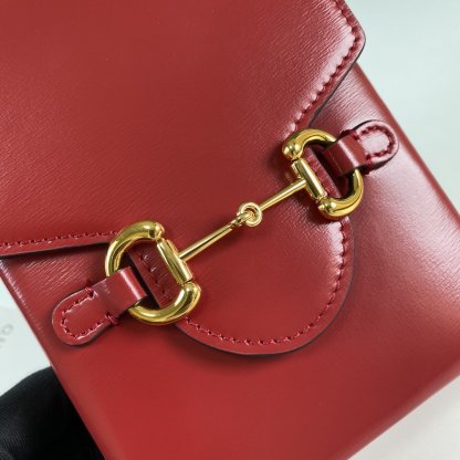 gg Horsebit 1955 Mini Bag Red For Women And Men 6.7in/17cm gg 625615