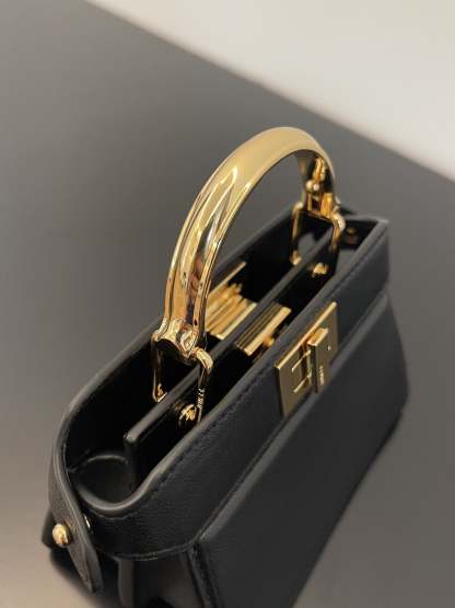 FI Peekaboo ISeeU Petite Black Micro Bag For Woman 11cm/4.5in