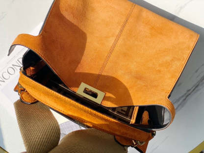 FI Peekaboo X-Lite Tote Medium Brown Bag For Woman 30cm/12in