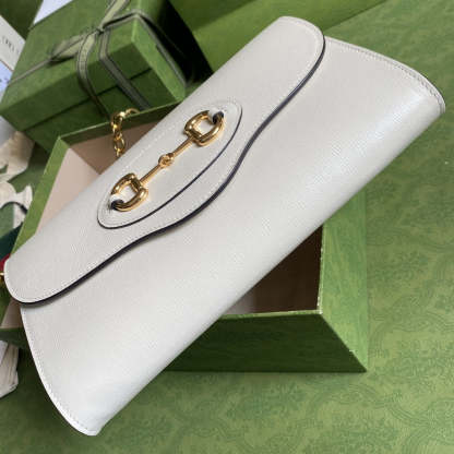 gg Horsebit 1955 Small Bag White For Women 10.2in/26cm gg ‎677286 18YSX 9068