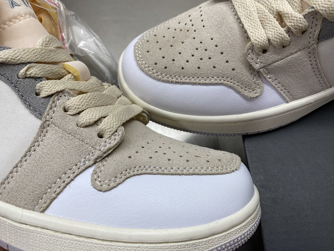 Nike air Jordan 1 Mid SE Craft ���Inside Out��� Beige For Men DQ3726-100