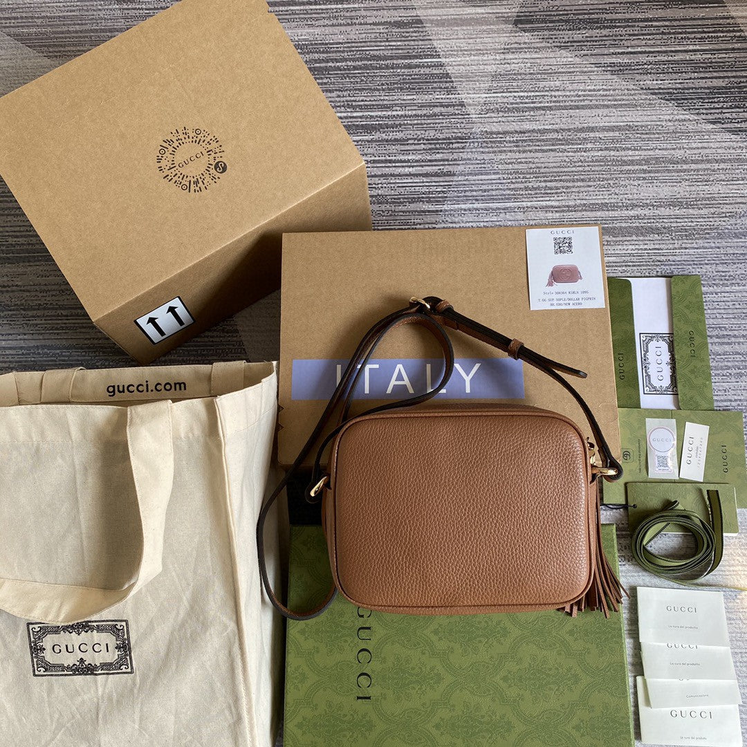 gg Soho Small Disco Bag Brown For Women, Women’s Bags, Shoulder And Crossbody Bags 8in/21cm gg 308364