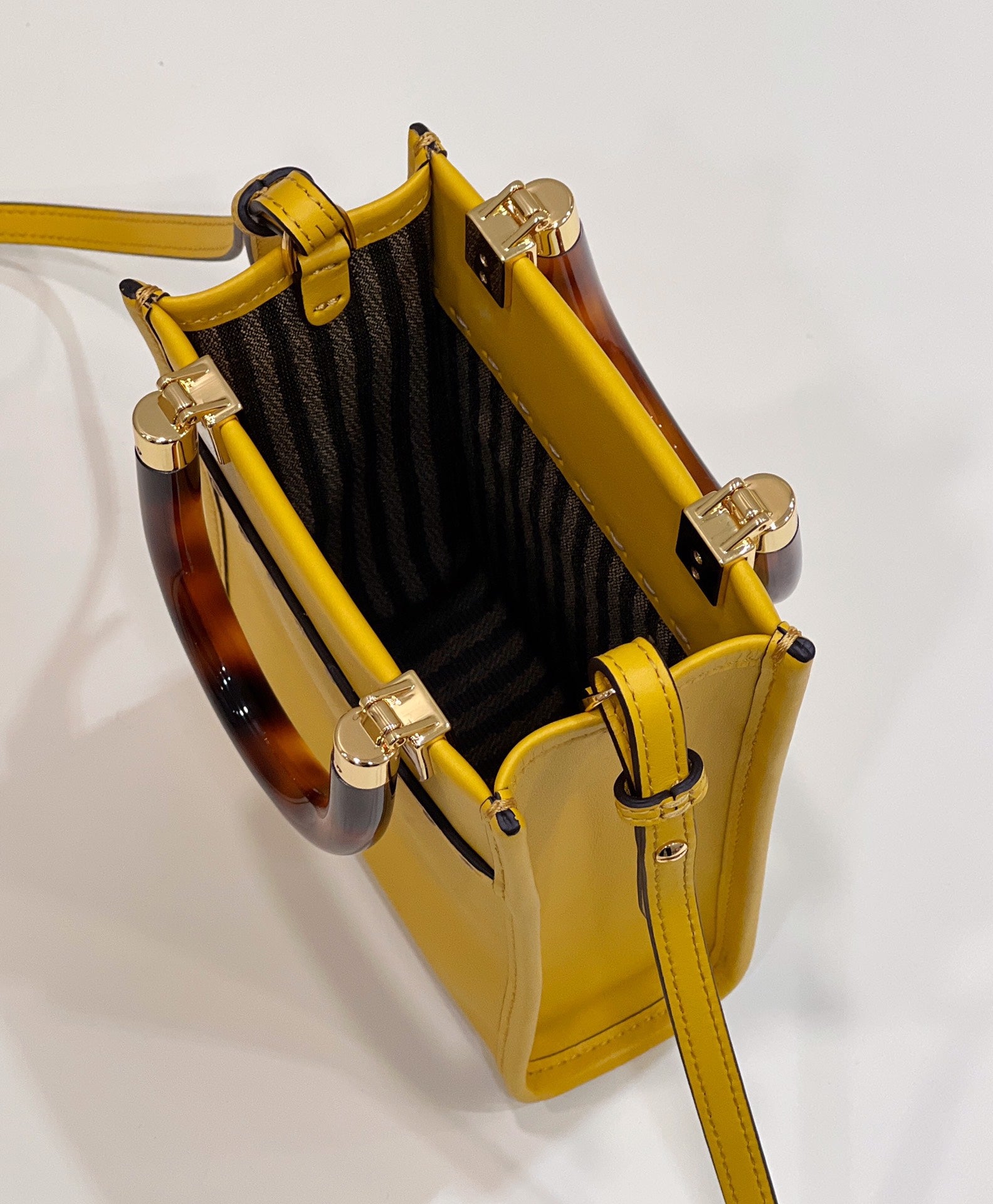 FI Sunshine Shopper Yellow Mini Bag For Woman 13cm/5in