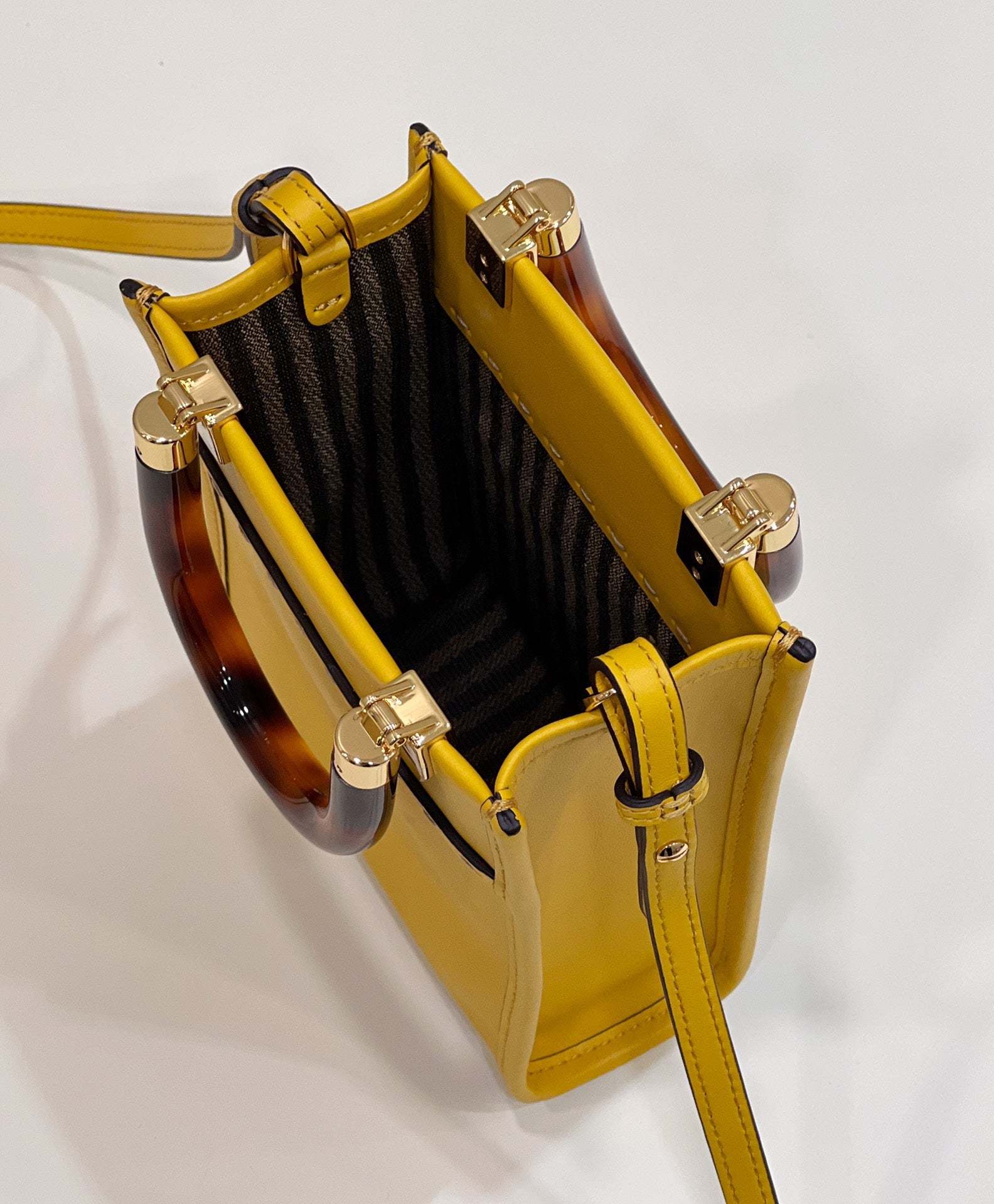 FI Sunshine Shopper Yellow Mini Bag For Woman 13cm/5in