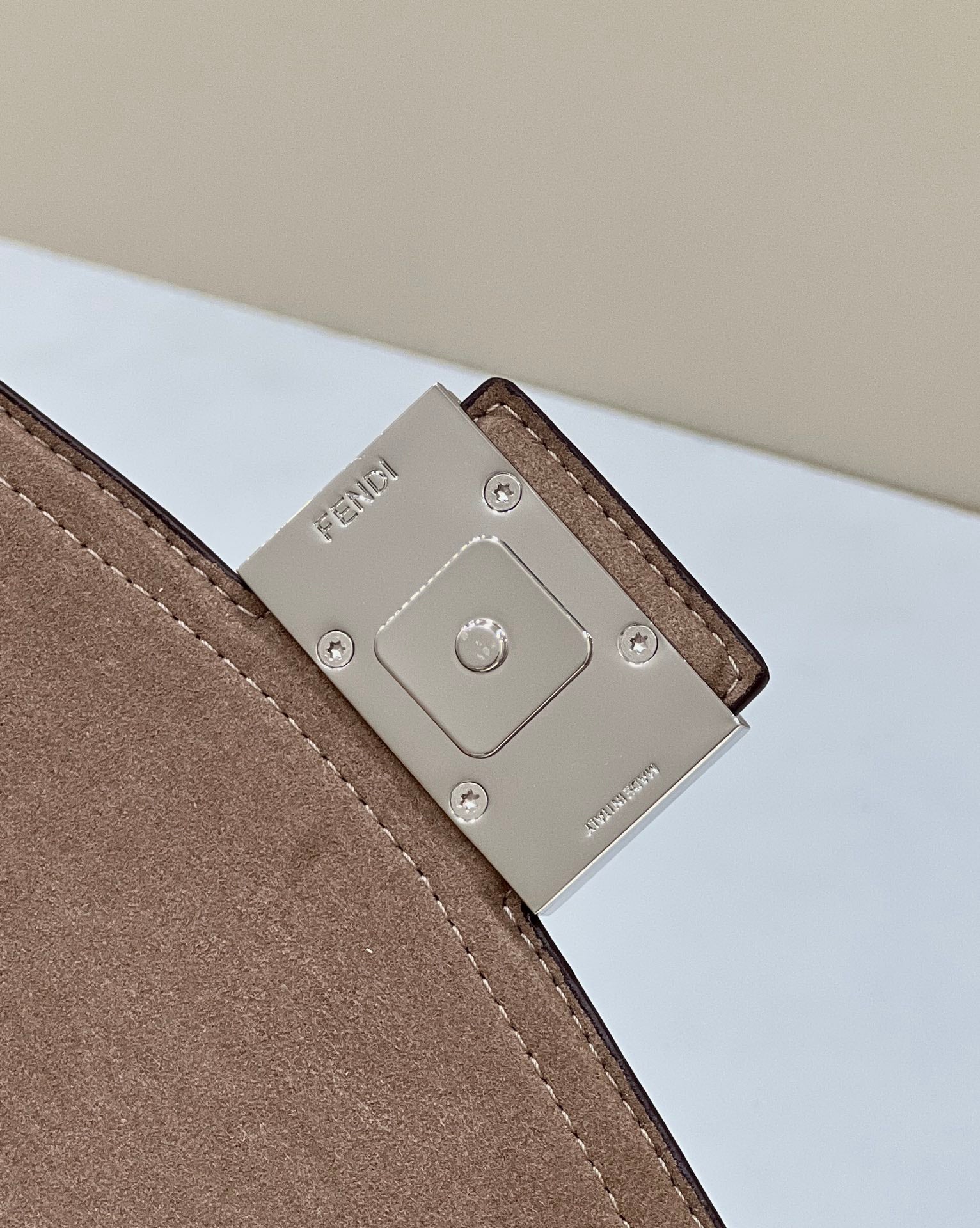 FI Mon Baguette Soft Trunk Brown Bag For Woman 21.5cm/8.5in