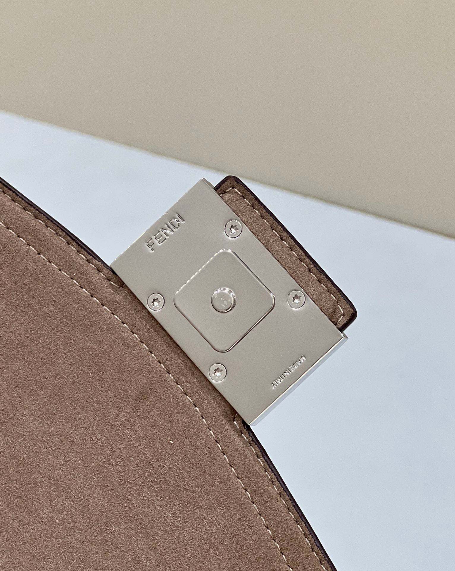 FI Mon Baguette Soft Trunk Brown Bag For Woman 21.5cm/8.5in