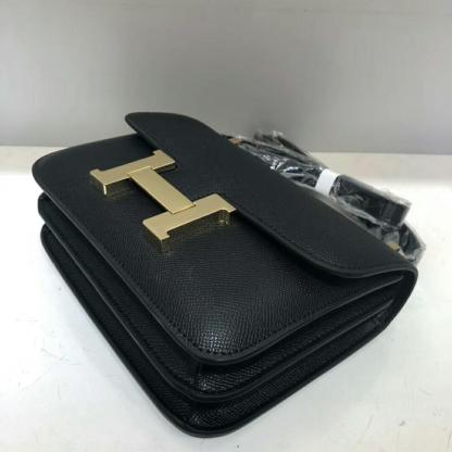 HM Constance 23 Epsom Black For Women, Women���s Handbags, Shoulder Bags 9in/23cm