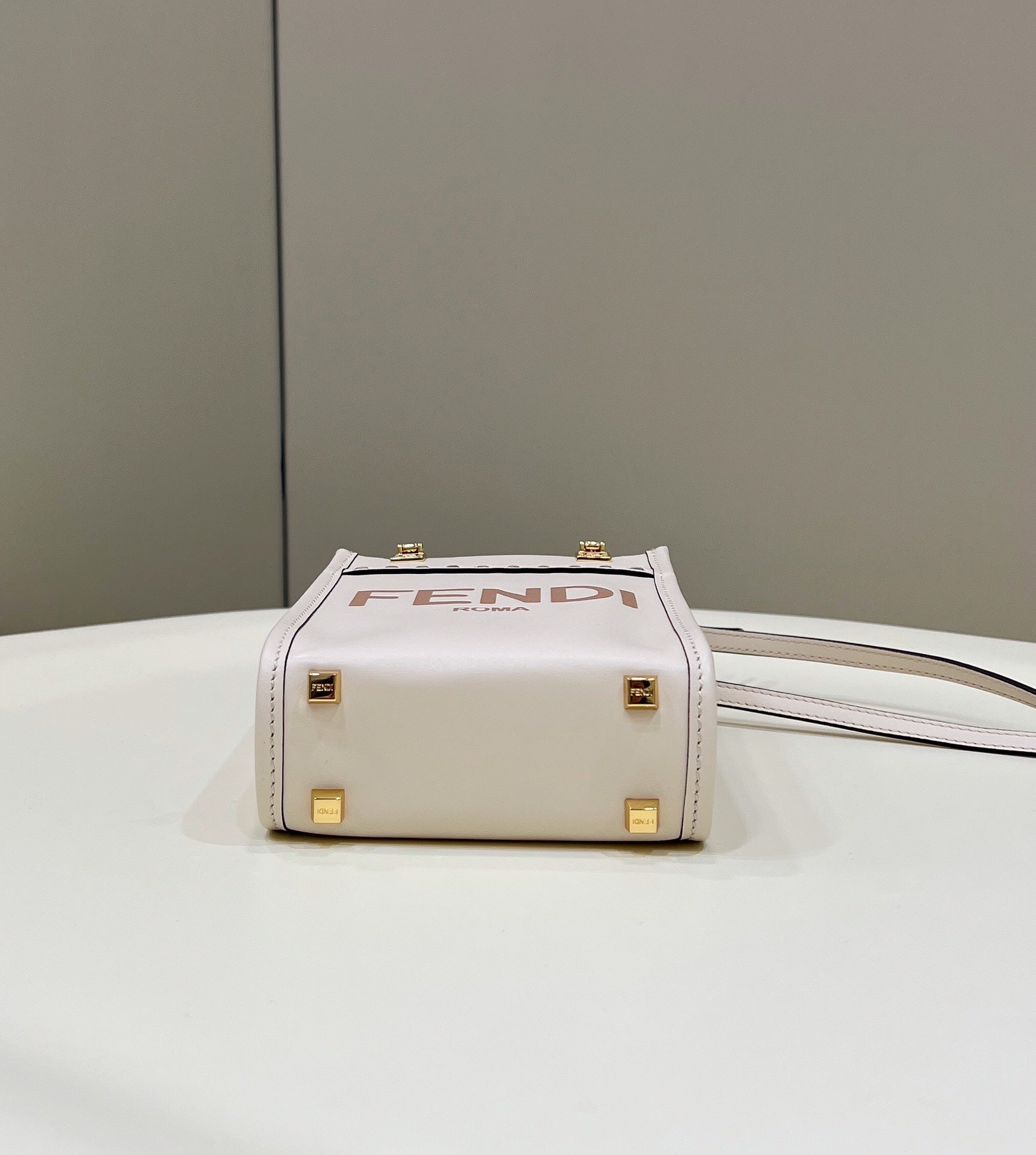 FI Sunshine Shopper White Mini Bag For Woman 13cm/5in