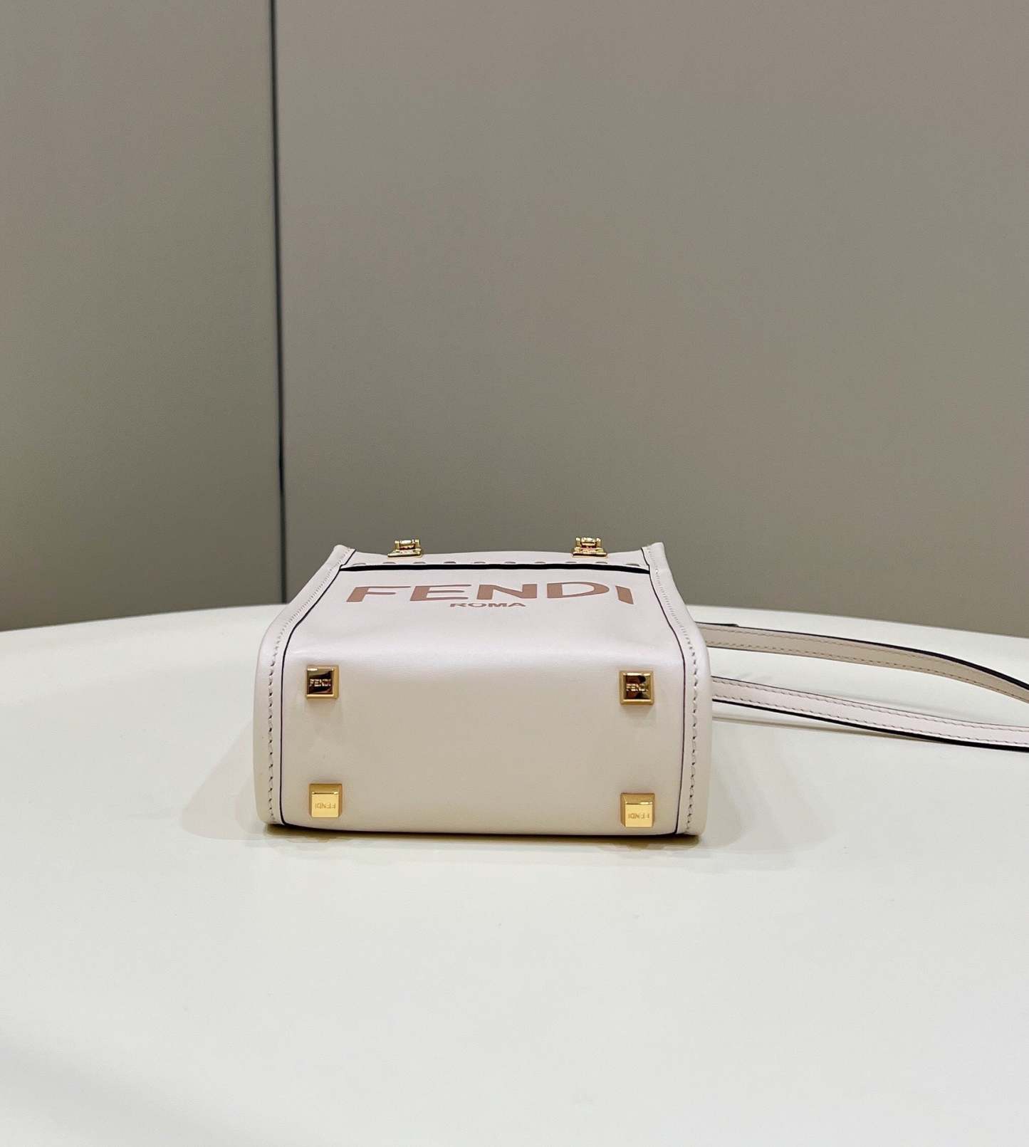 FI Sunshine Shopper White Mini Bag For Woman 13cm/5in