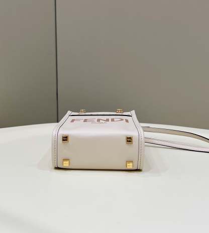 FI Sunshine Shopper White Mini Bag For Woman 13cm/5in