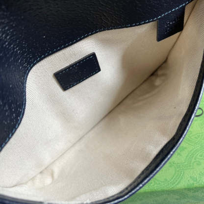 gg Ophidia Belt Bag Beige And Blue gg Supreme Canvas For Men  8.7in/22cm gg 674081 96IWN 4076