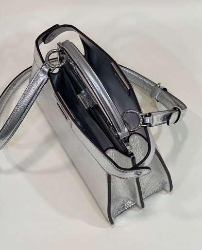 FI Peekaboo Small Silver Bag For Woman 27cm/11in