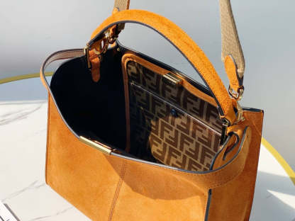 FI Peekaboo X-Lite Tote Medium Brown Bag For Woman 30cm/12in
