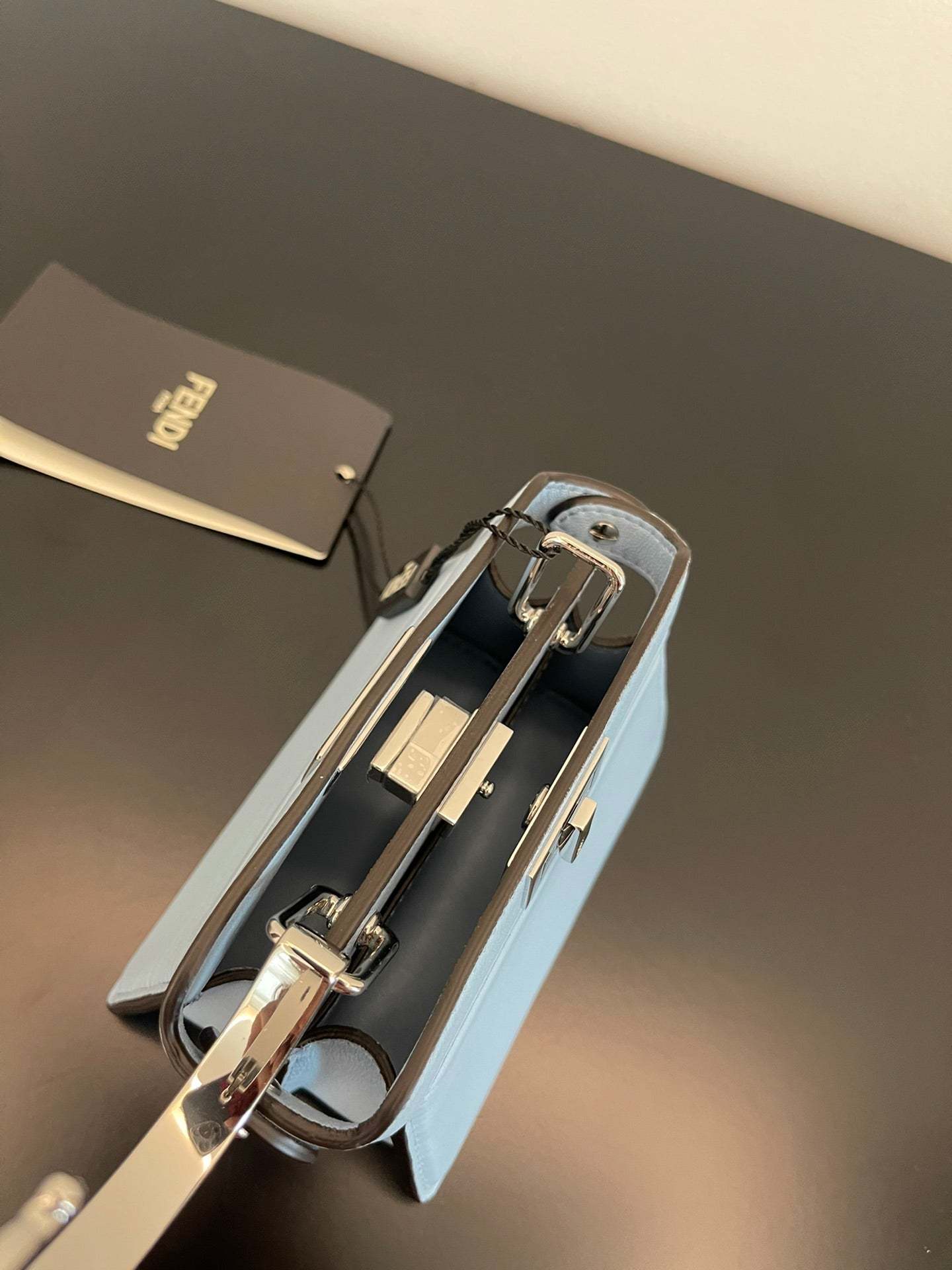 FI Peekaboo ISeeU Petite Blue Micro Bag For Woman 11cm/4.5in