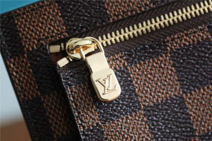 LV ID Card Holder Damier Graphite Canvas Brown For Men, Wallet 13cm LV N60378