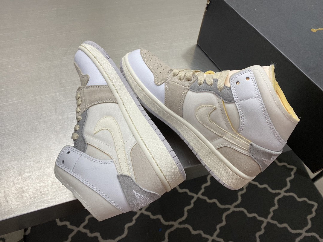 Nike air Jordan 1 Mid SE Craft ���Inside Out��� Beige For Men DQ3726-100
