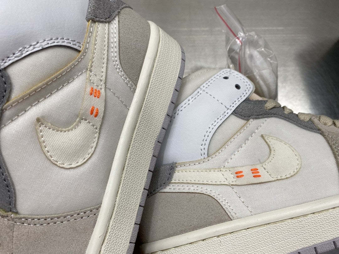 Nike air Jordan 1 Mid SE Craft ���Inside Out��� Beige For Men DQ3726-100