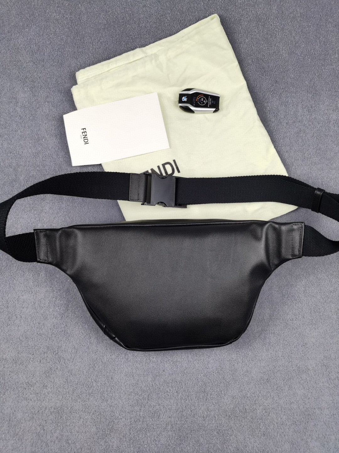 FI Little Monster Belt Bag Black For Men, Men’s Bags 7.9in/20cm FF