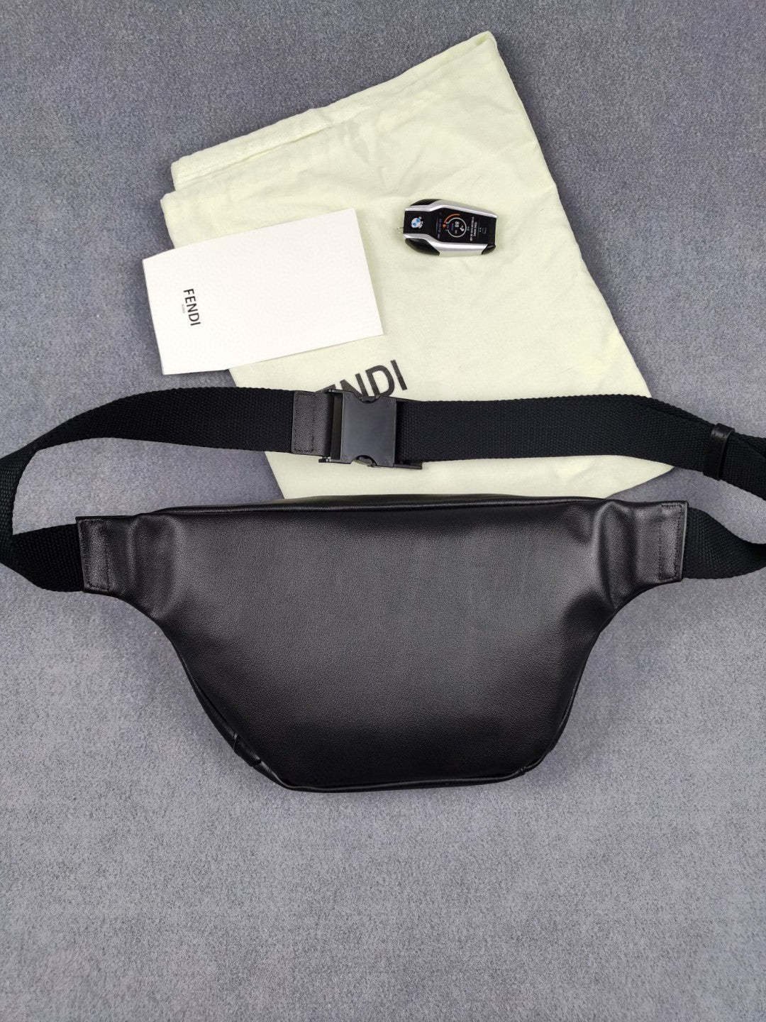 FI Little Monster Belt Bag Black For Men, Men’s Bags 7.9in/20cm FF