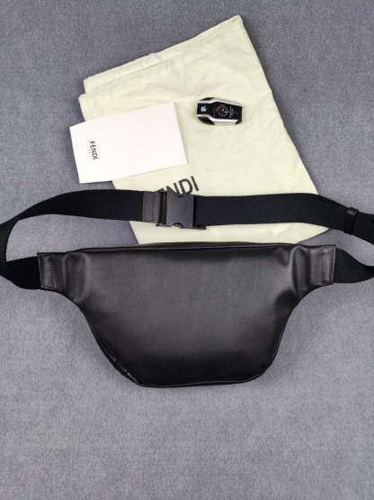 FI Little Monster Belt Bag Black For Men, Men’s Bags 7.9in/20cm FF