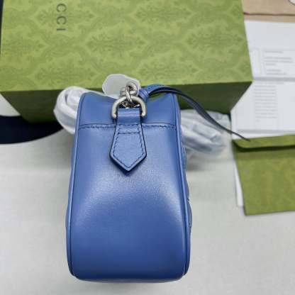 gg Marmont Matelasse Shoulder Bag Blue For Women, Women’s Bags 9.5in/24cm gg 634936 UM8BF 4340