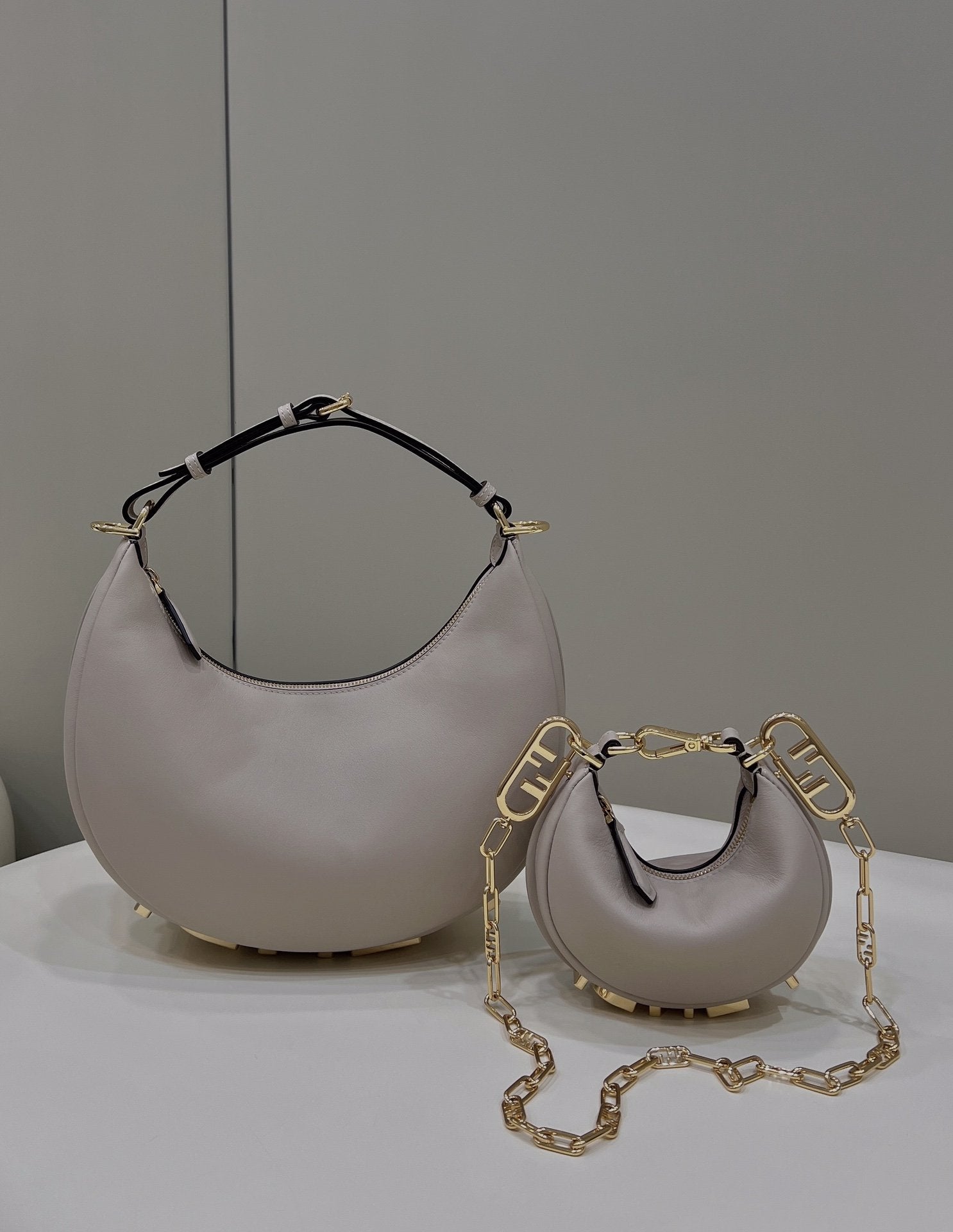 FI FIgraphy Beige Mini Shoulder Bag For Woman 16.5cm/6.5in