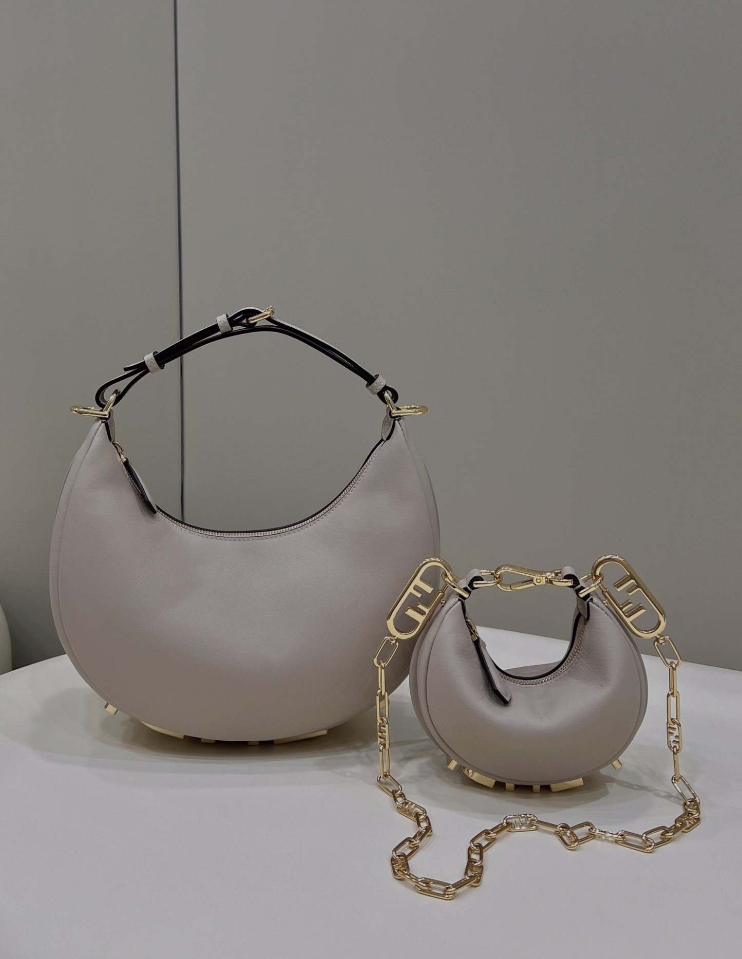 FI FIgraphy Beige Mini Shoulder Bag For Woman 16.5cm/6.5in