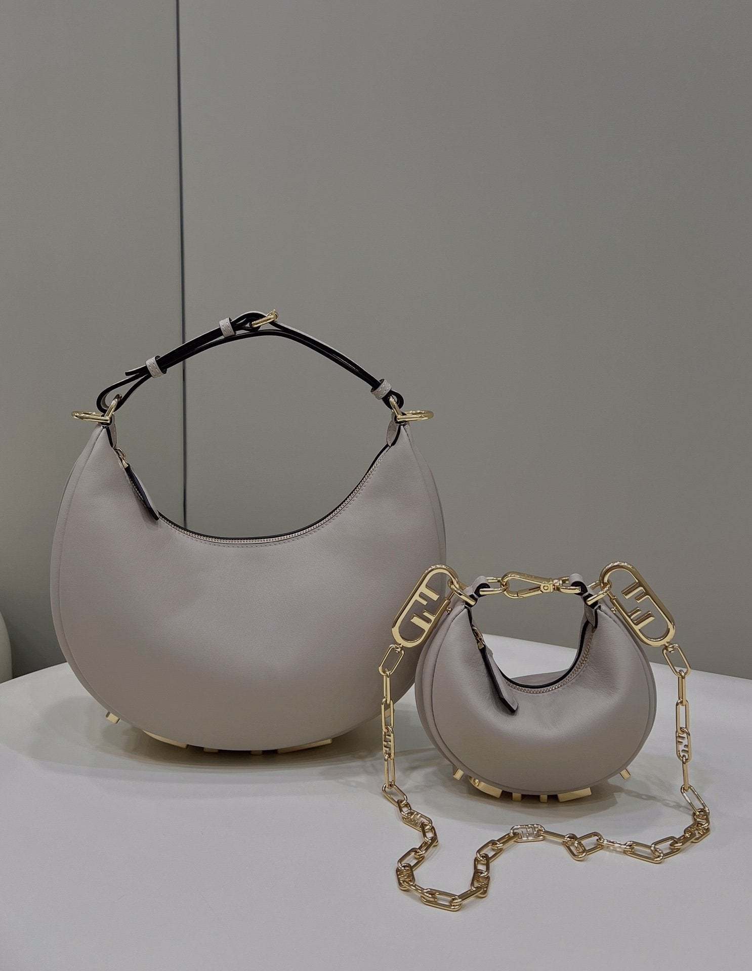 FI FIgraphy Beige Mini Shoulder Bag For Woman 16.5cm/6.5in