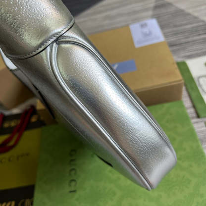 gg Jackie 1961 Small Shoulder Bag Silver For Women, Women’s Bags 10.8in/28cm gg