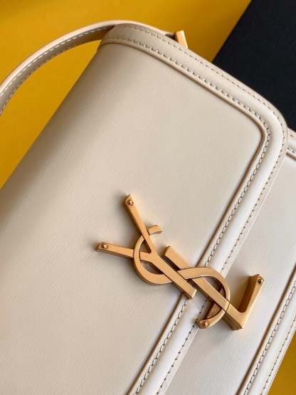 YSSL Solferino Small Satchel Bag Beige In Box With Gold Hardware 7.4in/19cm YSl 6343060SX0W9207