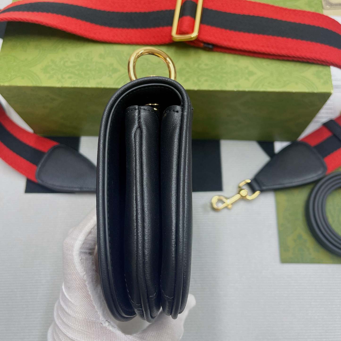 gg Blondie Mini Bag Black For Women, Women’s Bags 8.7in/22cm gg‎ ‎698643 UXXAG 1064