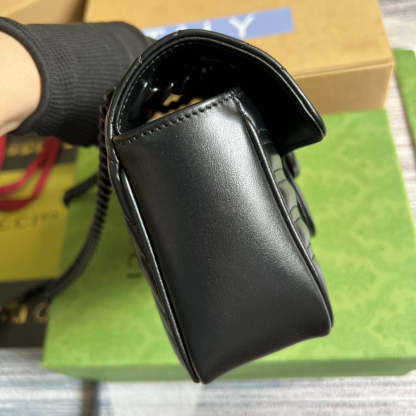 gg Marmont Matelasse Mini Bag Black For Women, Women’s Bags 8.5in/22cm gg