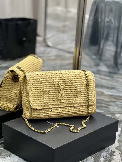 YSSL Niki Medium Chain Bag Yellow For Women, Women’s Bags 11in/28cm YSL‎